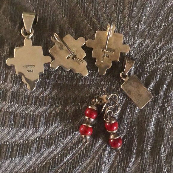 Sterling silver red - Picture 2 of 2